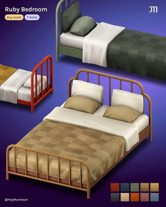 different size beds