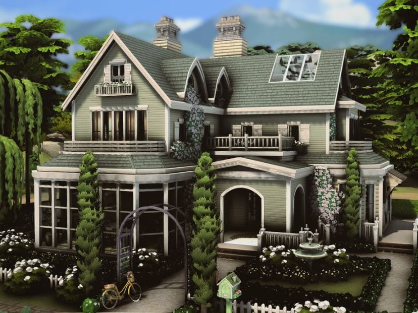 a cozy family cottage surrounded by trees