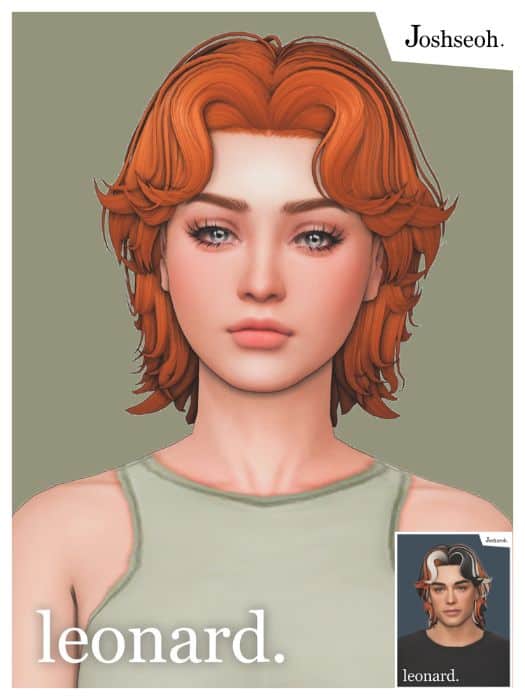 sims with a short layered hairstyle