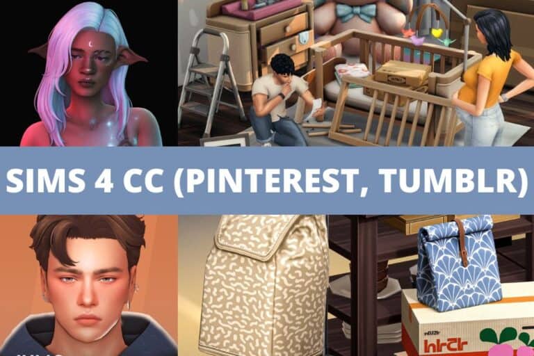 sims 4 cc from Pinterest tumblr and more collage