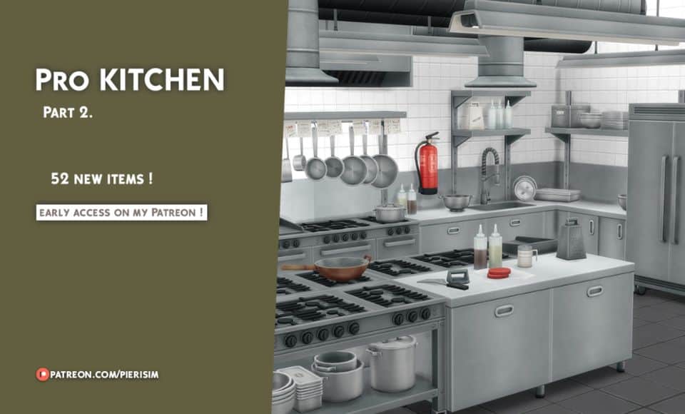 a professional restaurant kitchen interior