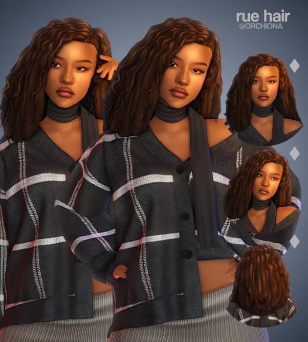 black female Sim with a