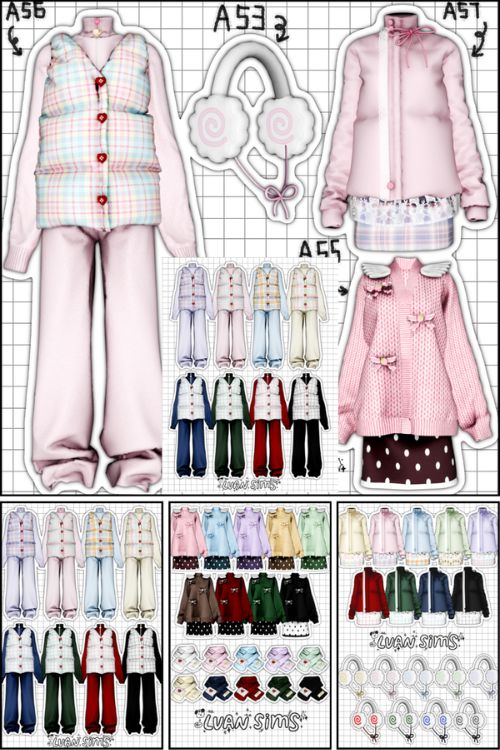 collage of female clothing and accessories for the winter season