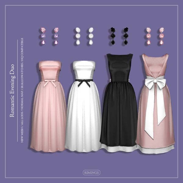 collage of chic dresses and earnings