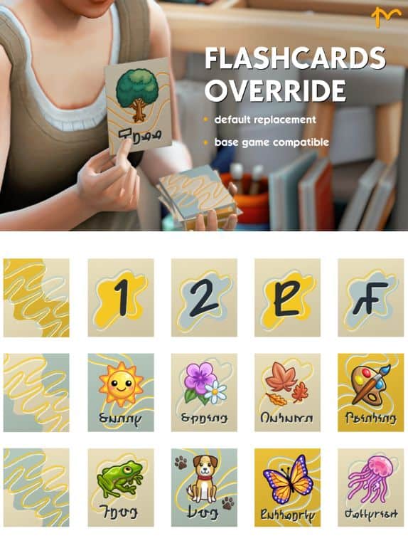 collage of flashcards override designs