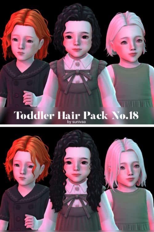 collage of different toddler hairs