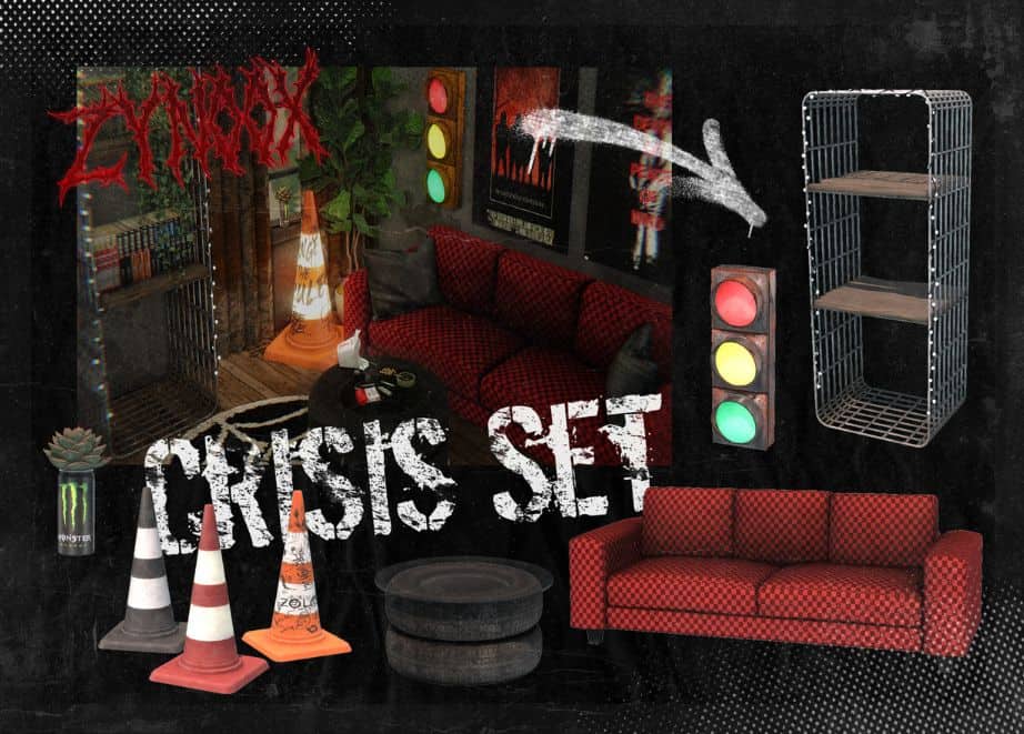 collage of worn-used-upcycle items