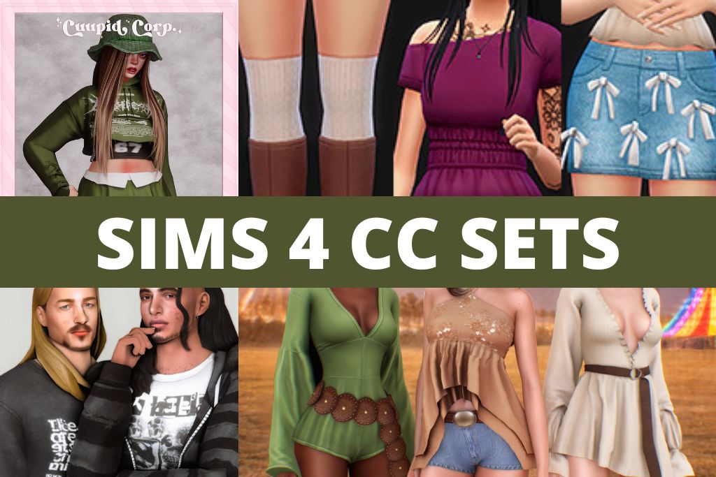 sims 4 cc sets collage