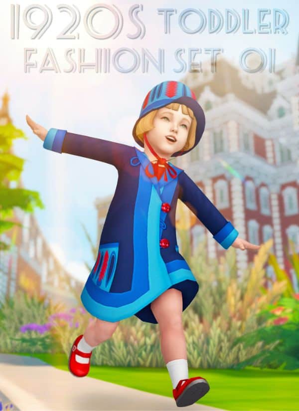 toddler Sim dressed in 1920s outfit