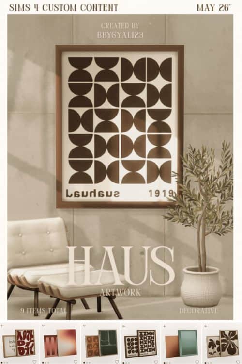 modern and abstract wall art