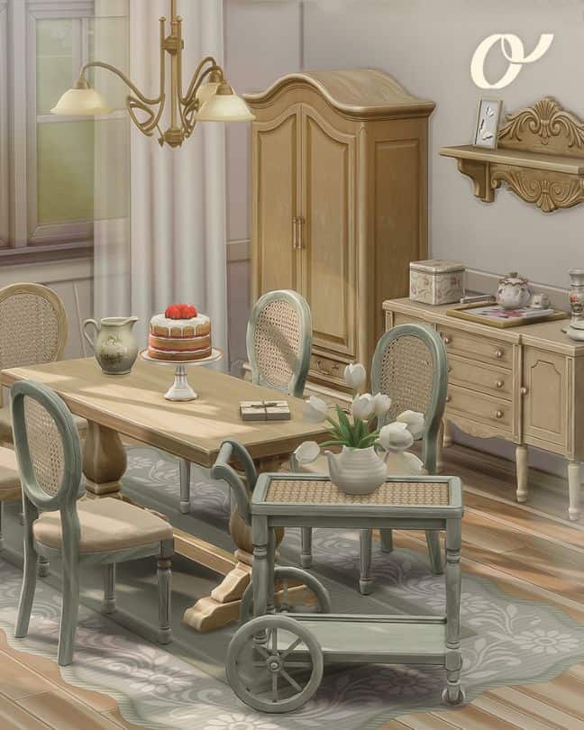 a cozy cottage teatime setup