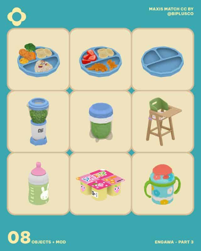 collage of toddler food items