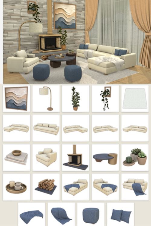 modern farmhouse living room