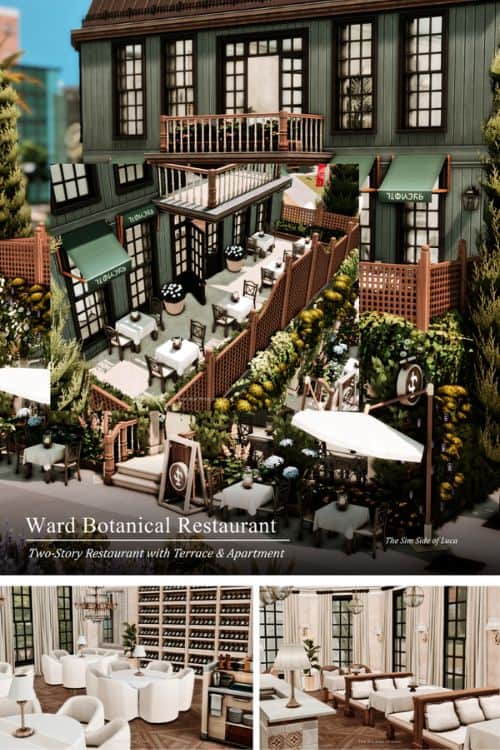 a chic restaurant with indoor, outdoor seating