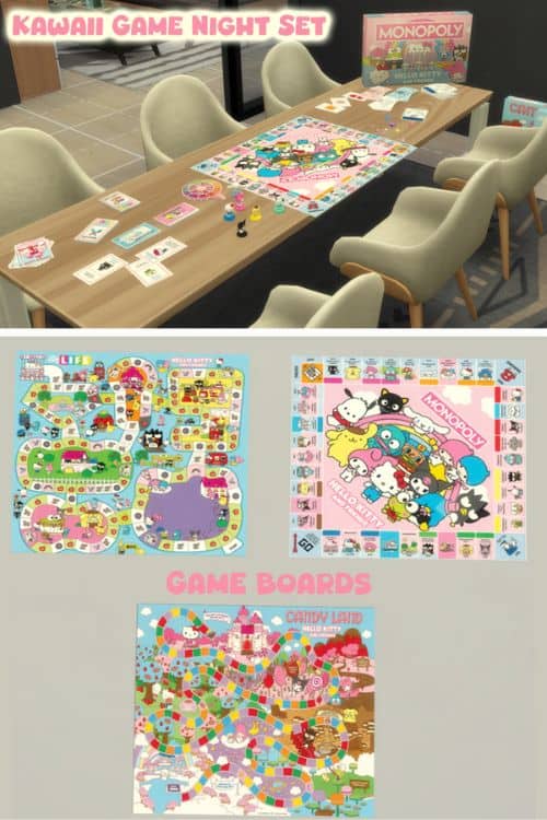 a game night setup with board games