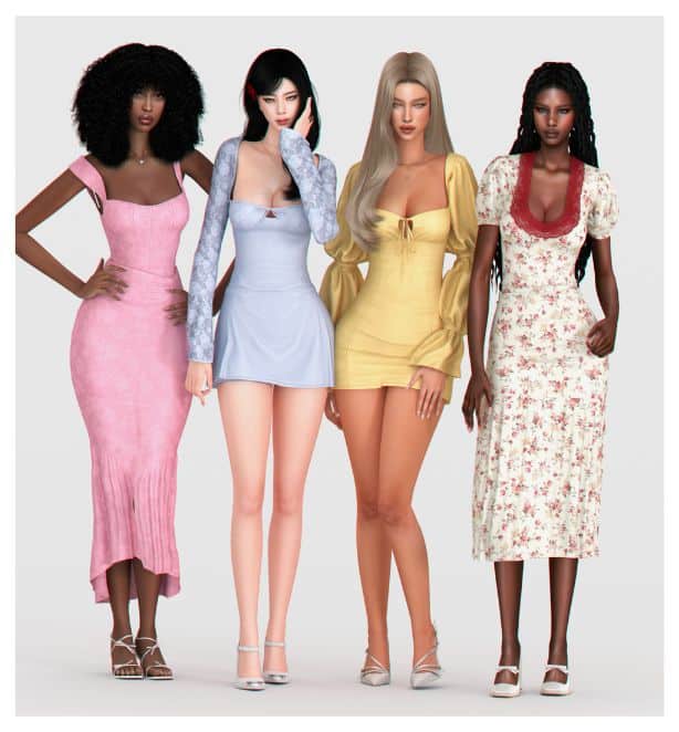 ladies wearing sexy lingerie 47+ Sims 4 Dresses For Every Style