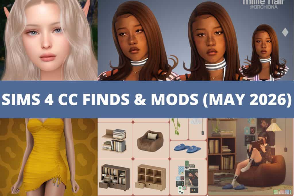 sims 4 cc finds and mods for May 2026 collage