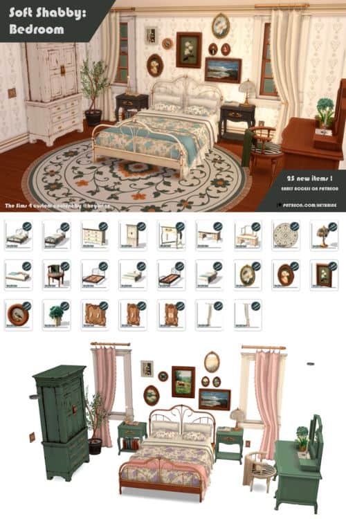 a vintage grandma-inspired bedroom set