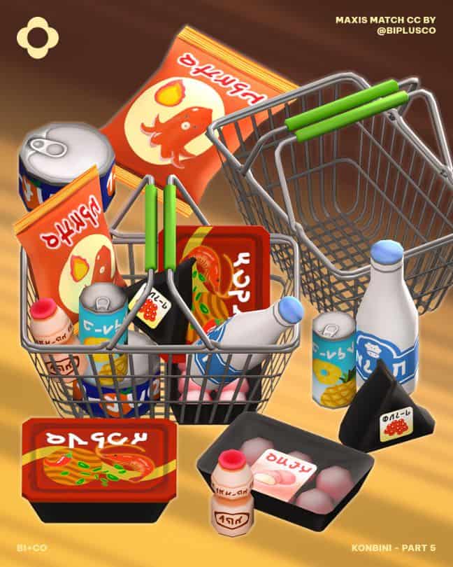 baskets of food and snacks