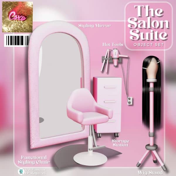 collage of mixed salon objects