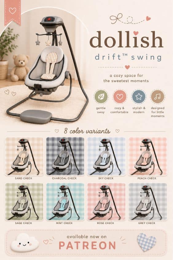 infant drift swing show in different colors