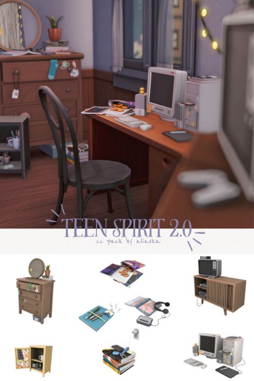 teen bedroom and desk setup