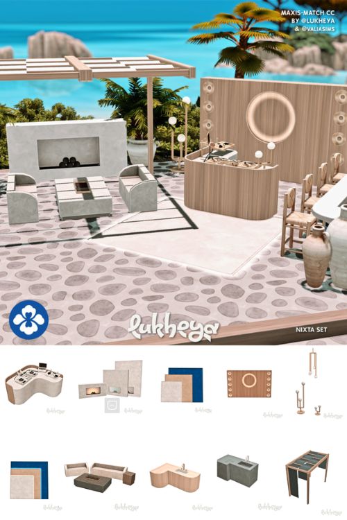 a nightclub, lounge build CC set