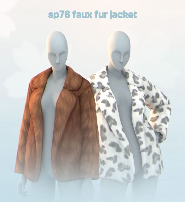 two mannequins wearing faux leather jackets