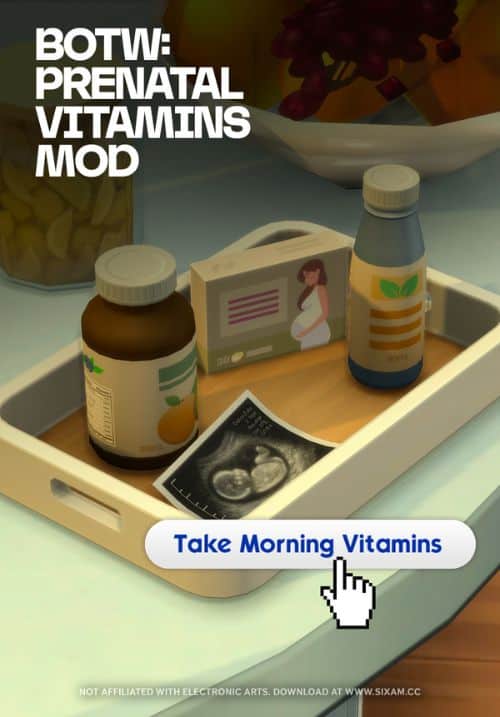 prenatal vitamins sitting on a counter