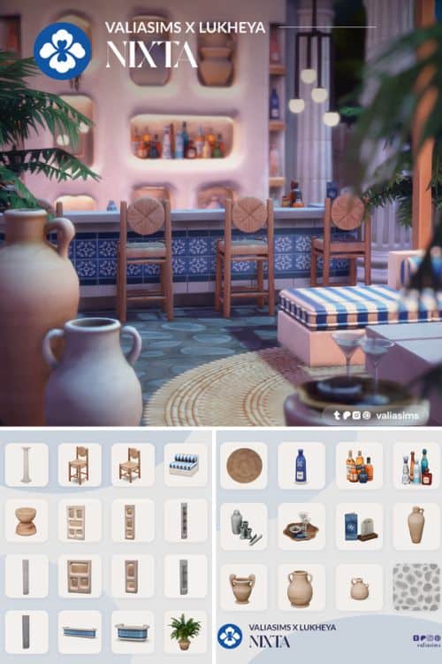 a Greek-inspired nightclub interior