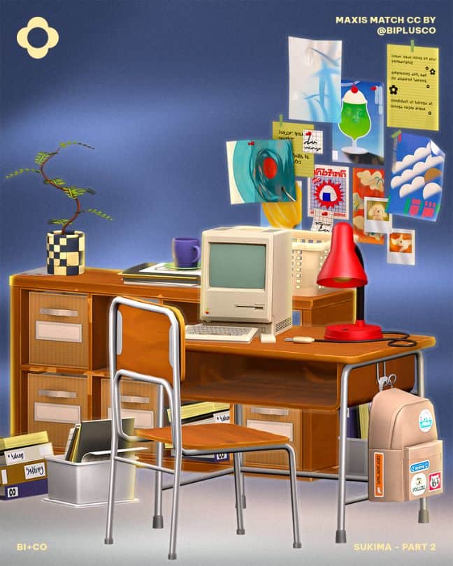 a cluttered, office setup