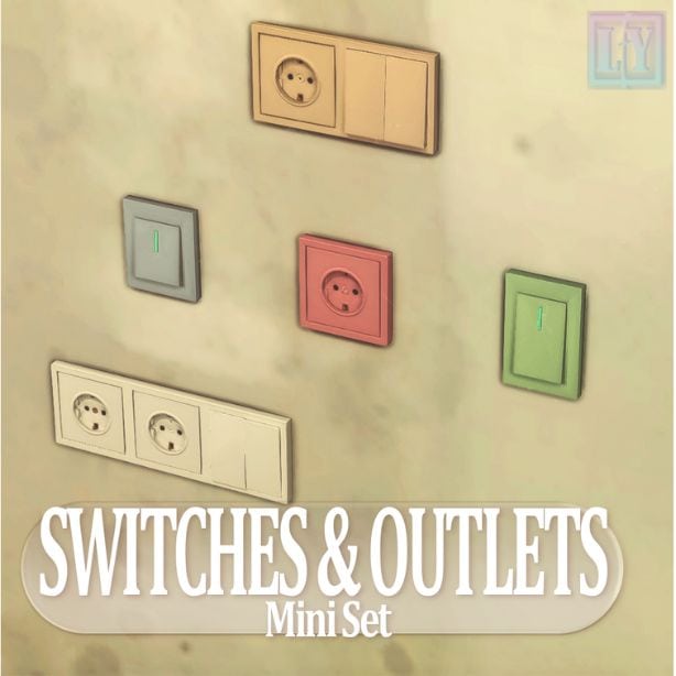 different color switches and outlets