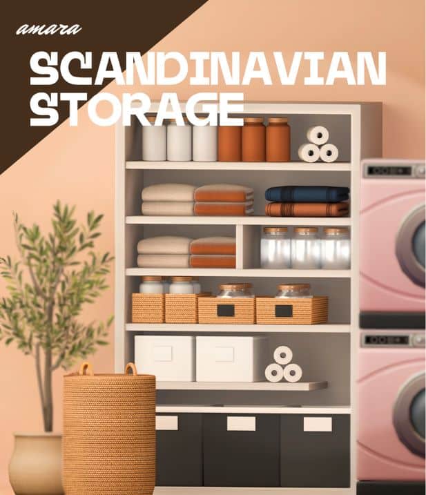 a Scandinavian-inspired storage furniture piece