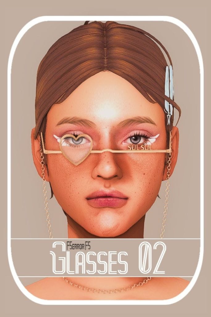 female Sim with a heart-shape lens and Sul Sul on the other side