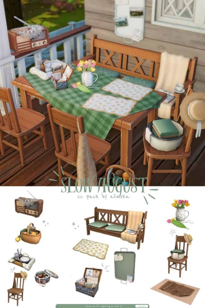 grandmas country dining table, clutter and decor pieces