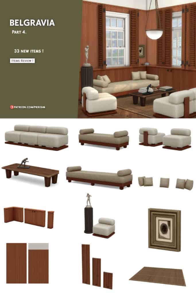 modern living room furniture and decor pieces