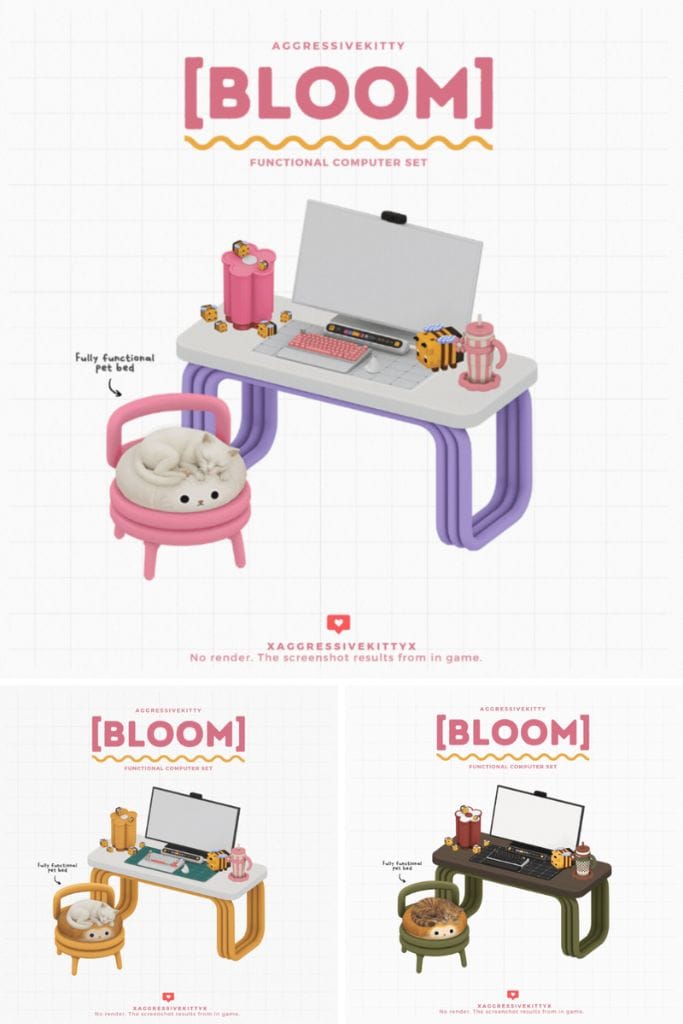 colorful functional desks in different colors