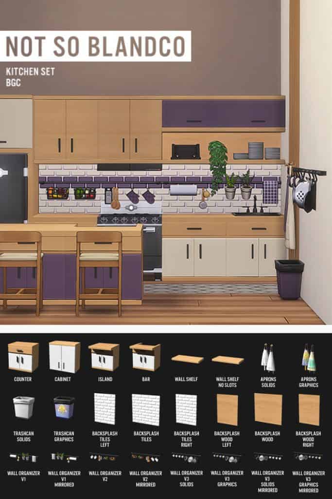 a contemporary kitchen and decor pieces