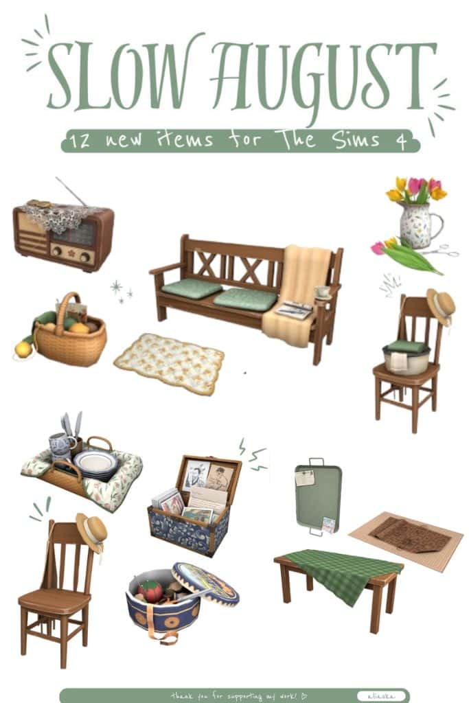 collage of cozy cottage porch furniture, decor and clutter pieces