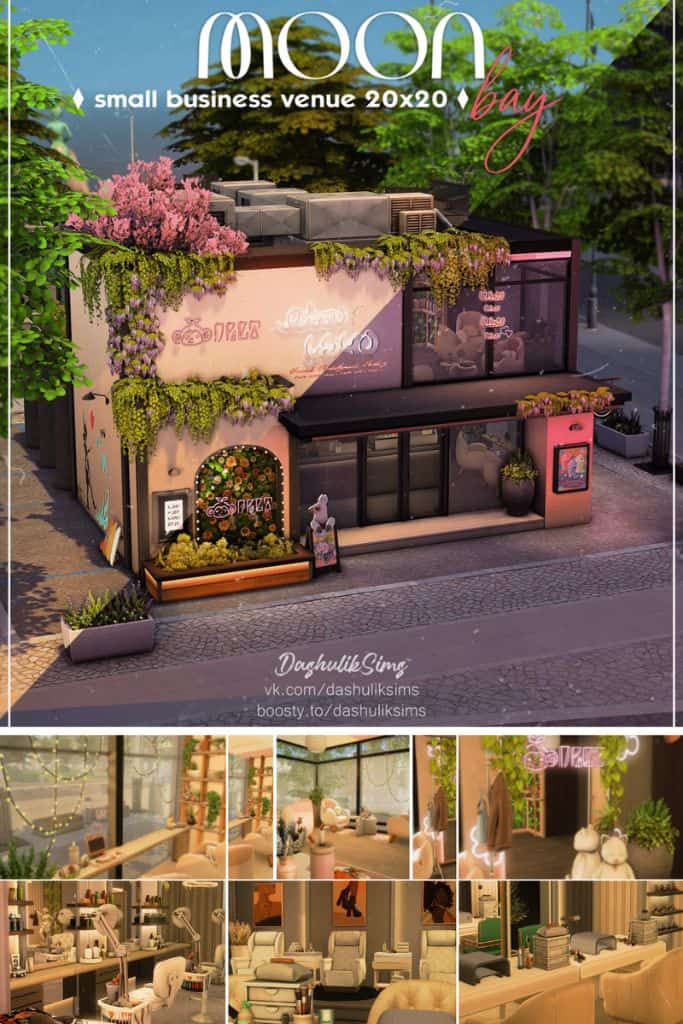 a bubble tea café and nail salon build