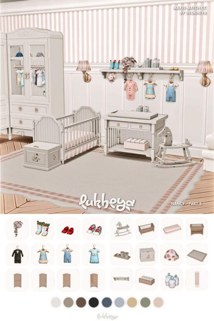 a modern nursery setup