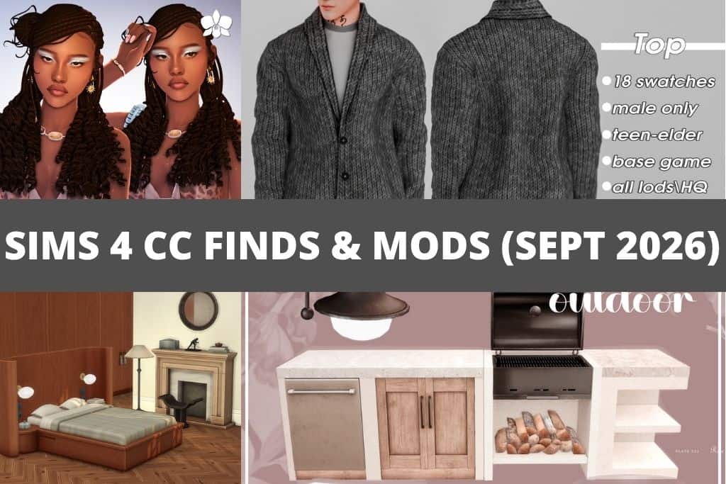 sims 4 cc finds and mods for September 2026