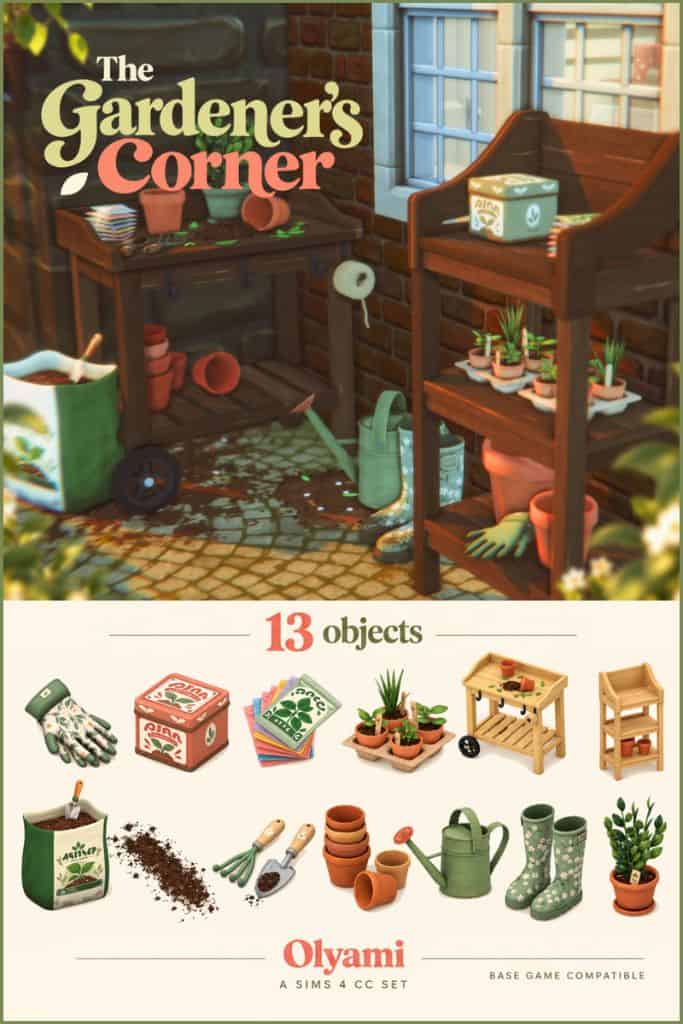 a gardener's corner setup